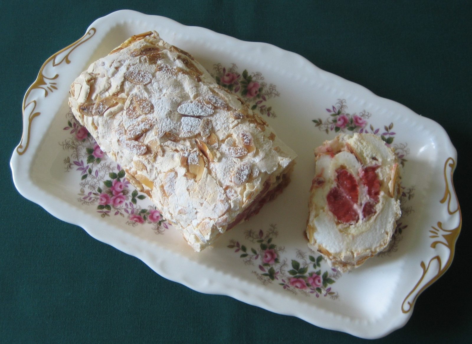Raspberry Meringue Roulade