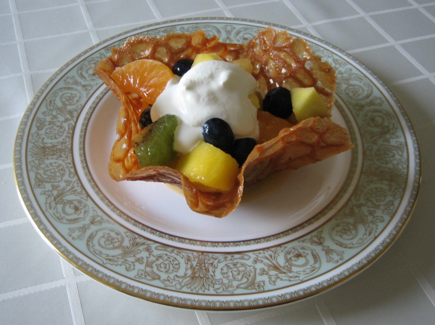 Tropical Fruit Salad Baskets