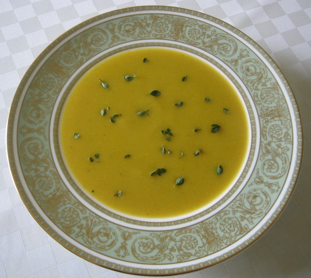 Carrot and Rice Soup (with thyme)