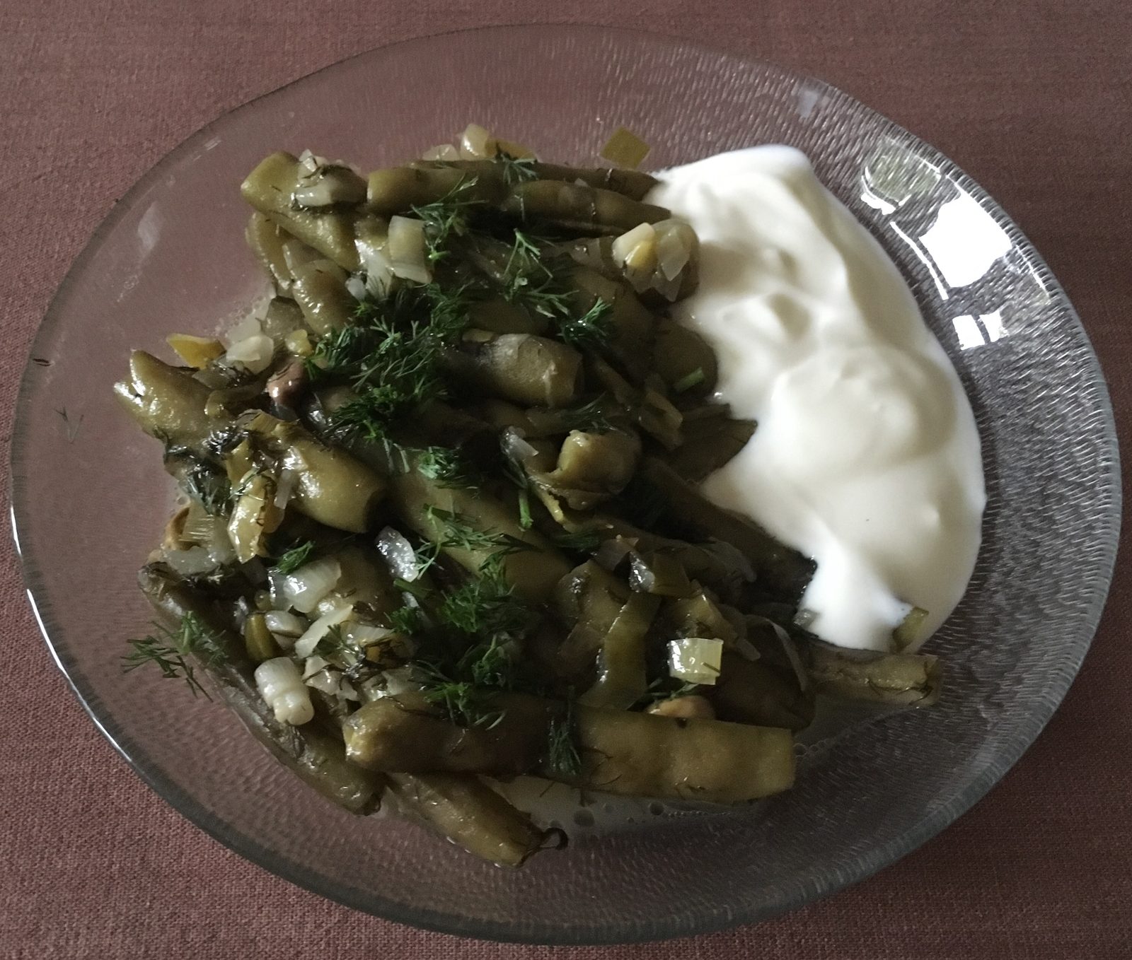 Bakla - Zeytinyağlı (Broad Beans with spring onions & dill)