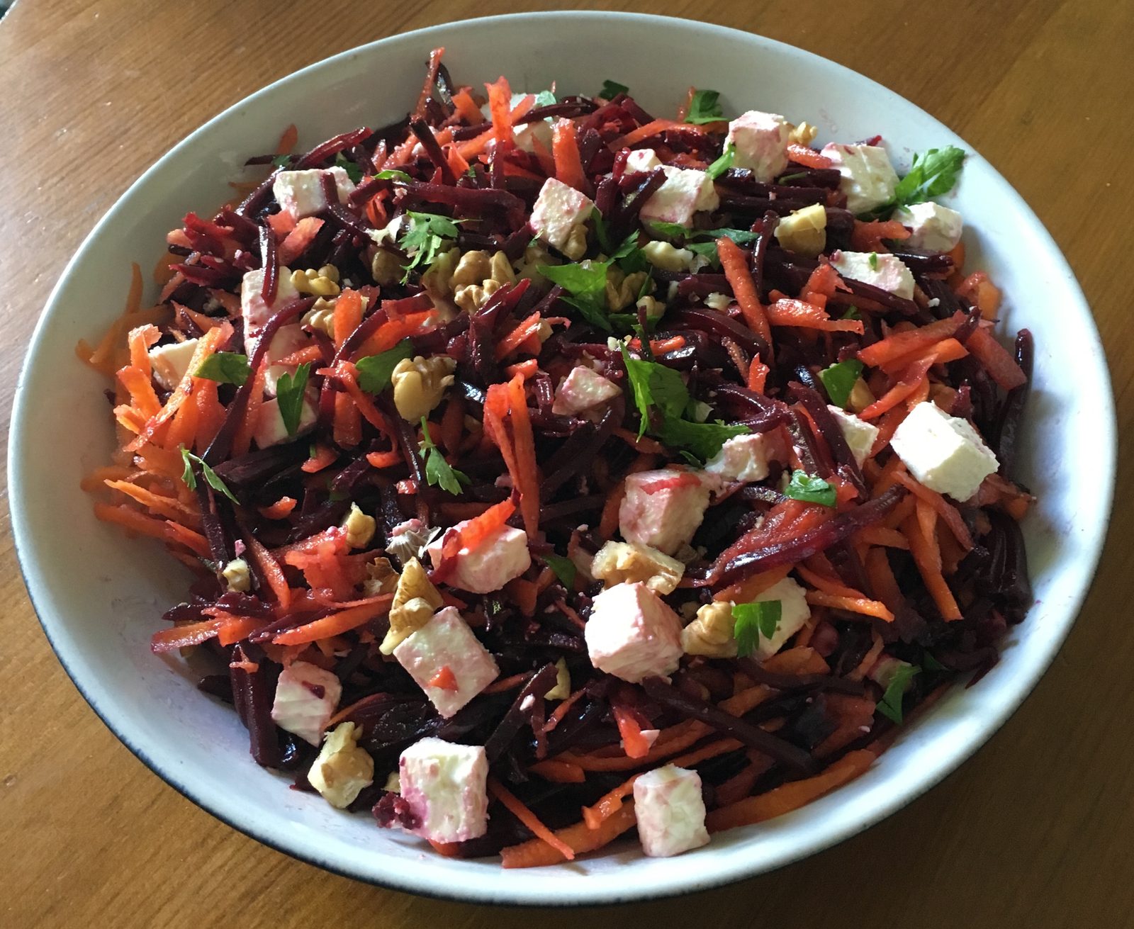 Beetroot Salad with grated carrot