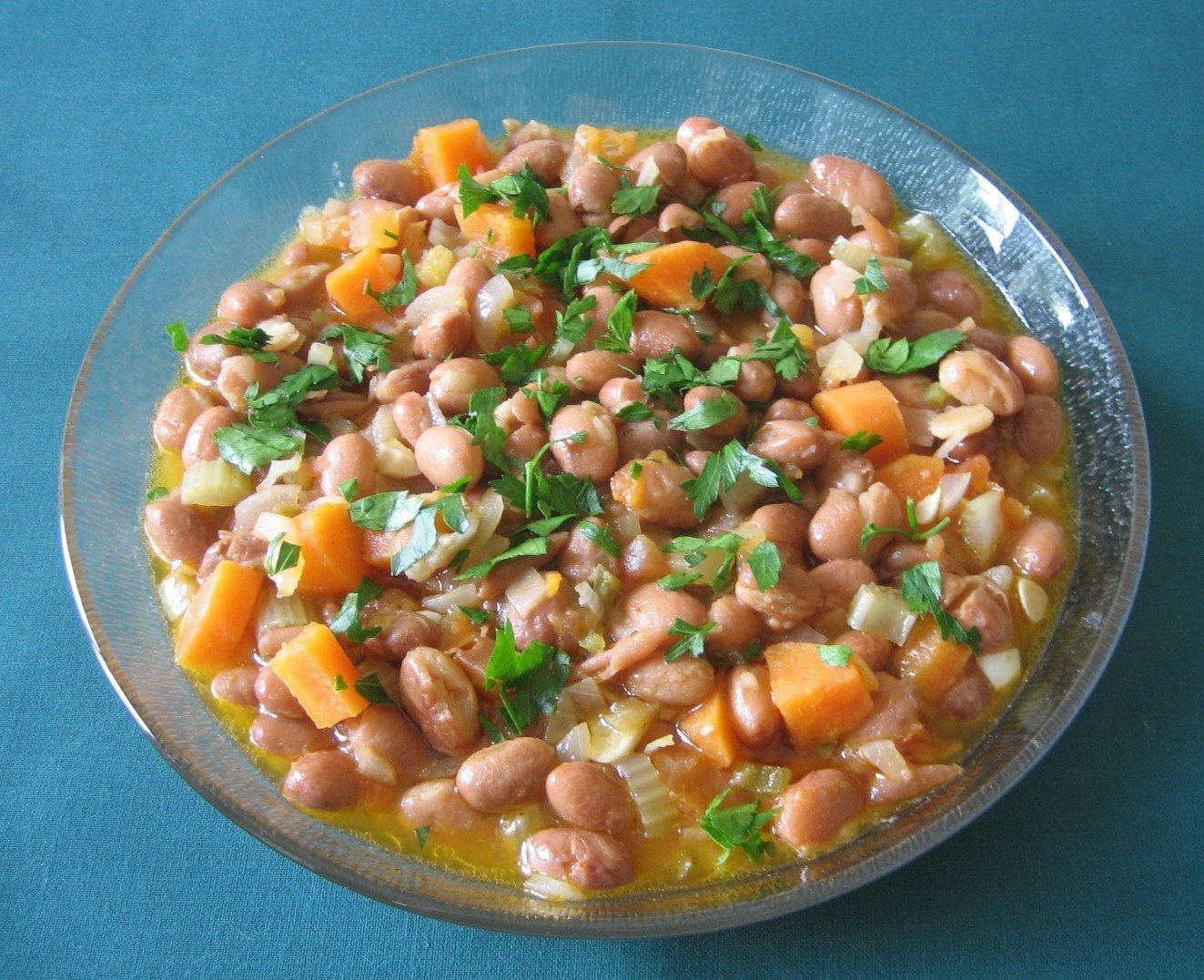 Borloti Beans in a tomato sauce (Barbunya)