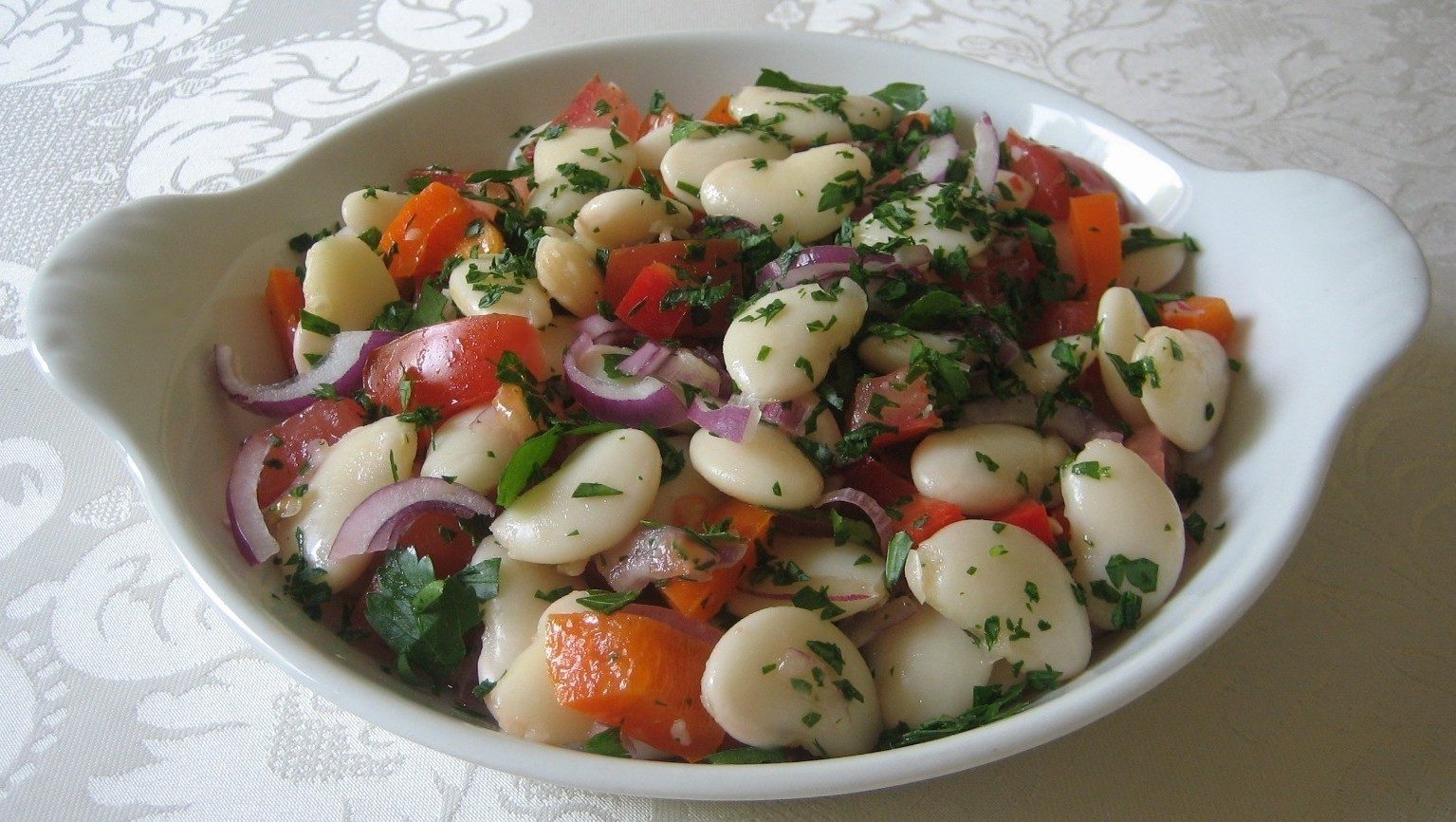 Butter Bean Salad (Piyaz)