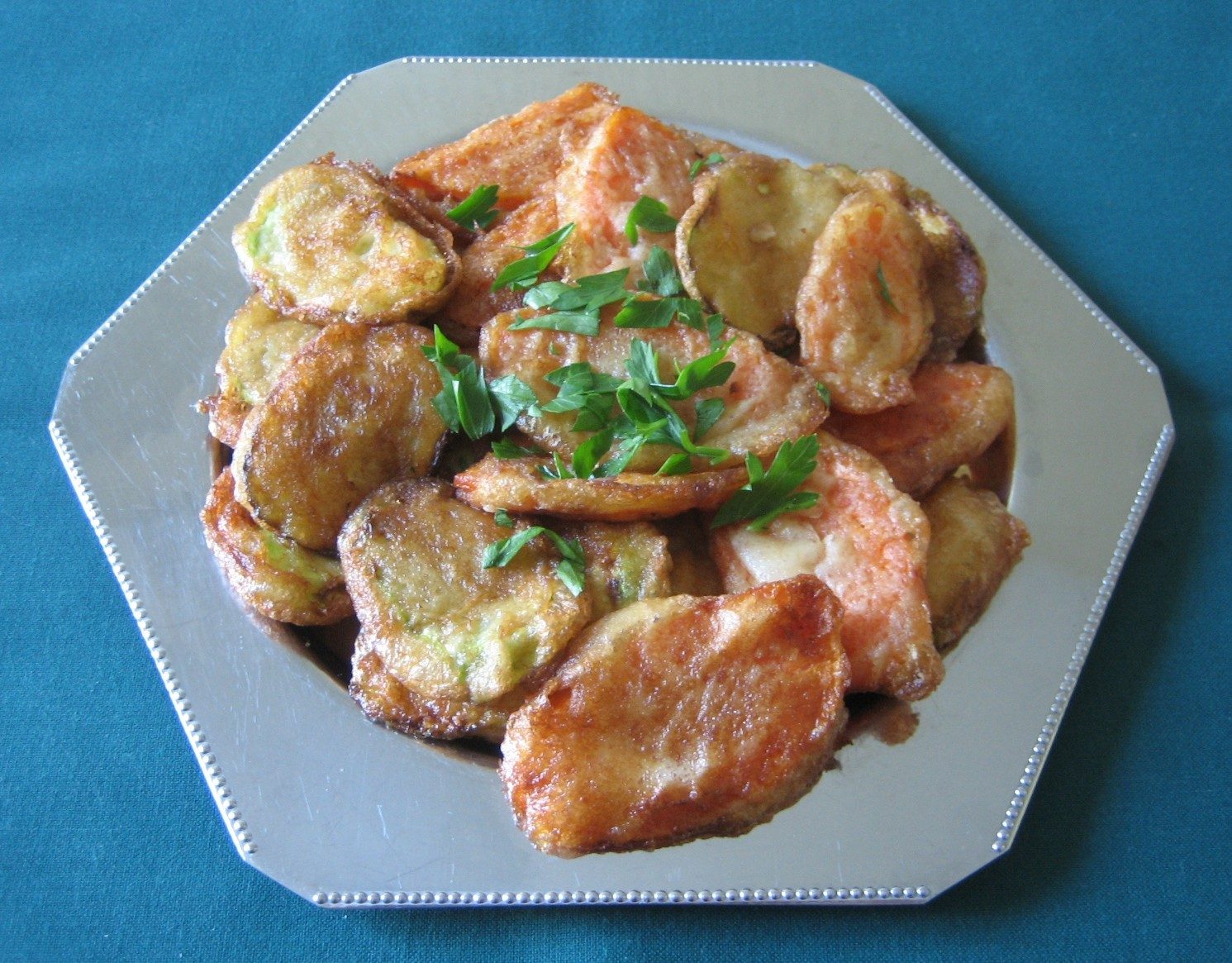 Courgette & Carrot Fritters (Kabak ve Havuç Kızartması)