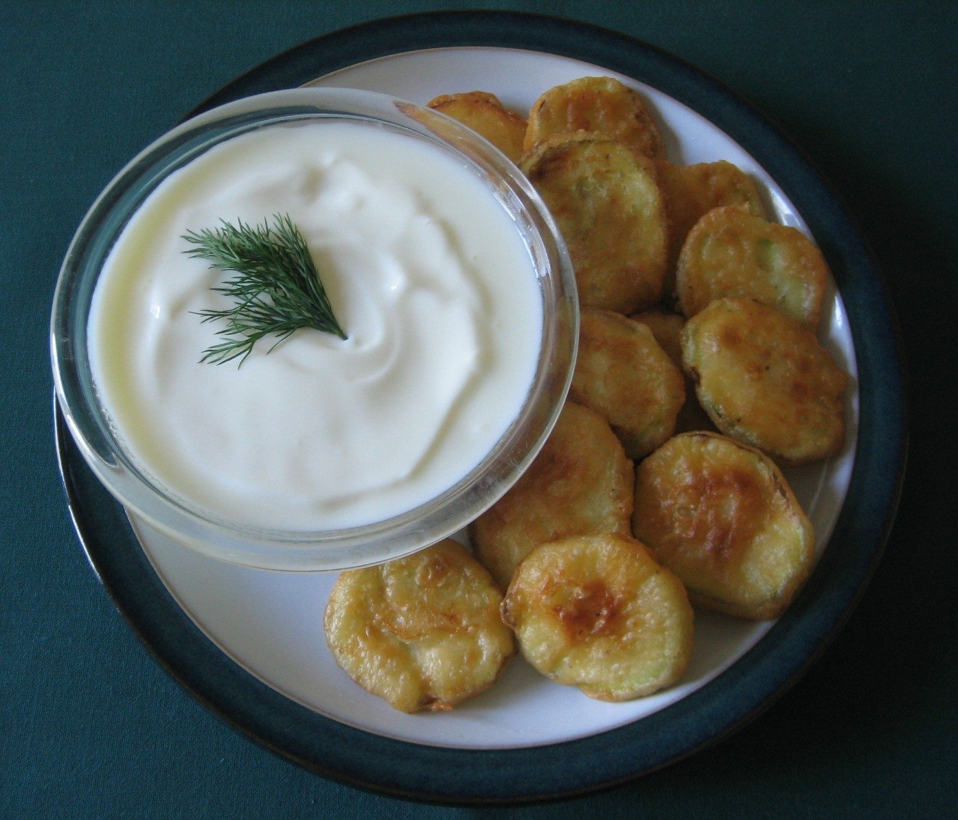 Courgette Slices in lager batter (Kabak Kızartması)