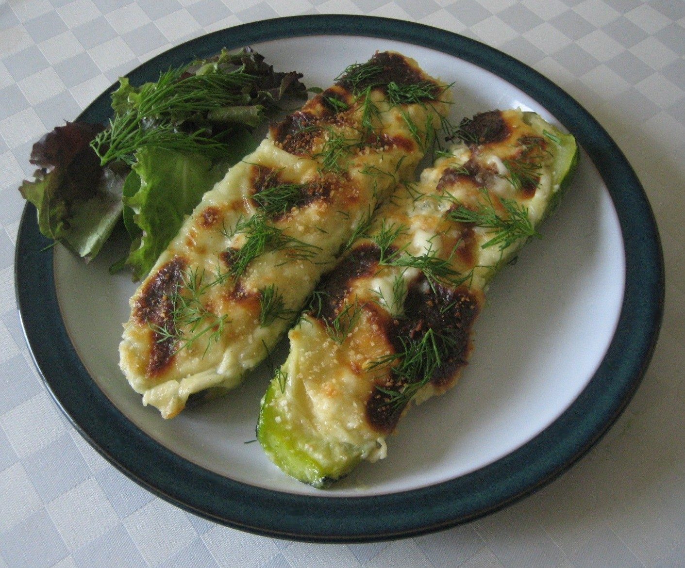 Courgettes au Gratin (Fırında Peynirli Kabak)