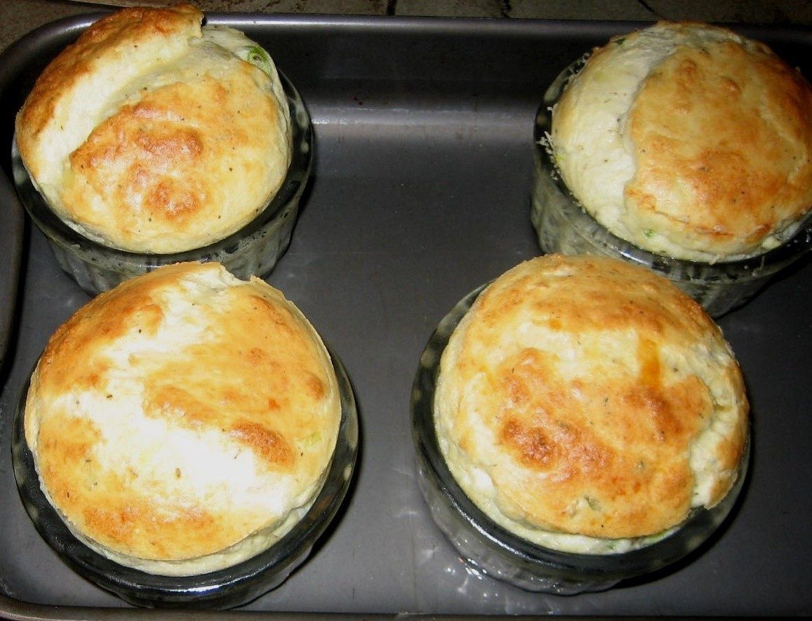 Double Baked Cheese Soufflés