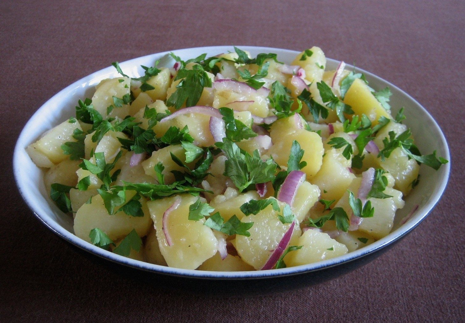 French Potato Salad with vinaigrette dressing