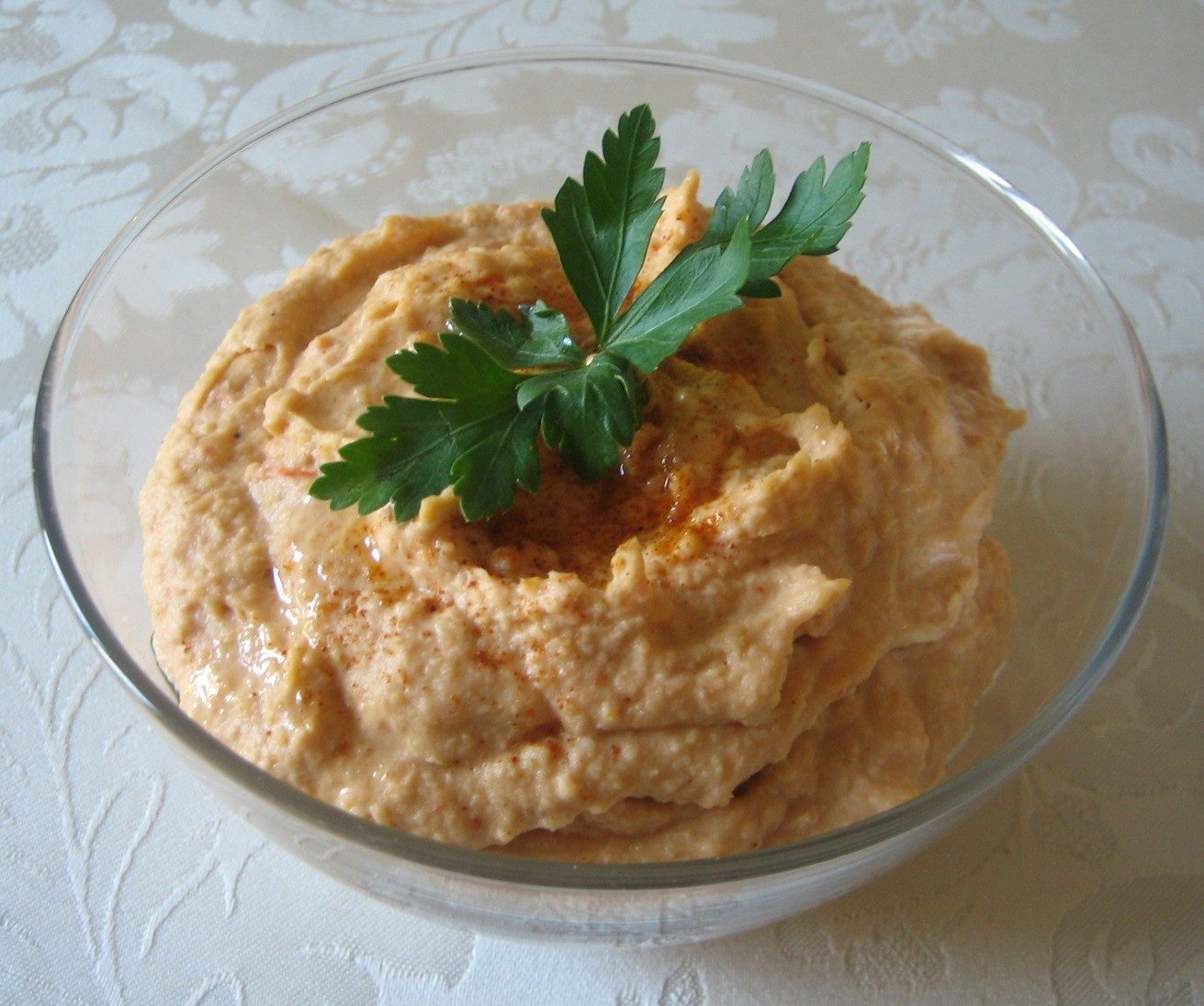 Roasted Red Pepper Houmous (Közlenmiş Kırmızı Biberli Humus)